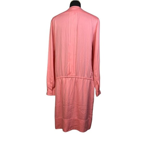 Diane Von Furstenberg Womens Francesca Blouson Dress Pink Stretch Lined‎ 12 New - Picture 11 of 11